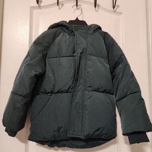 Kids Puffer Jacket - Dark Green